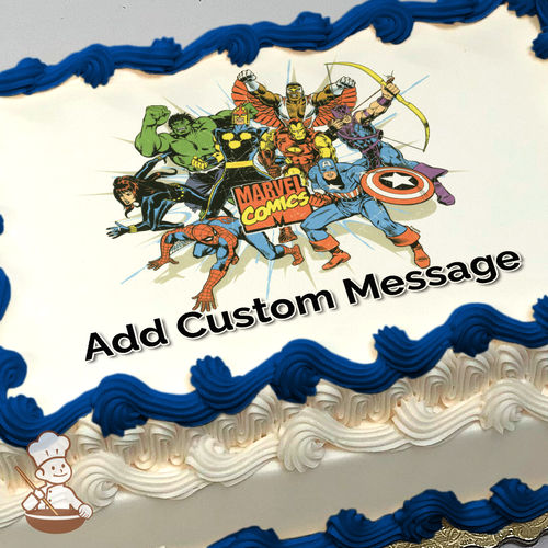 MARVEL Comics Originals Unite Photo Cake