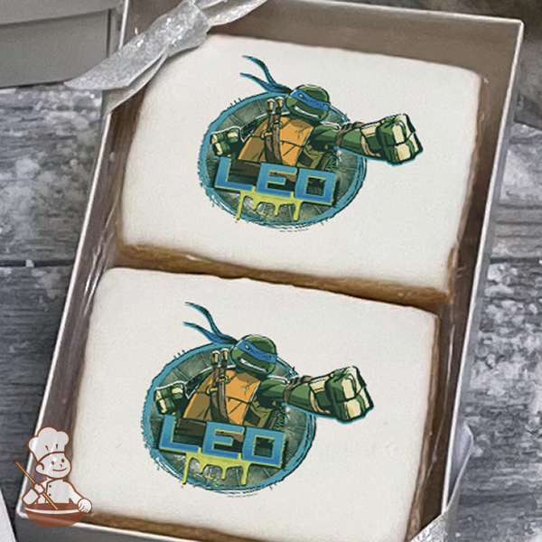 Ninja Turtles Leonardo Cookie Gift Box (Rectangle)
