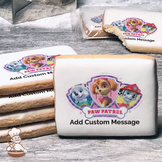 PAW Patrol Skye Everest and Marshall Custom Message Cookies (Rectangle)