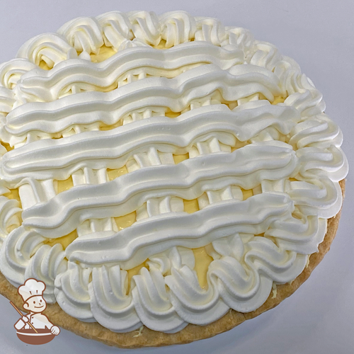Banana Cream Pie with whipped cream.