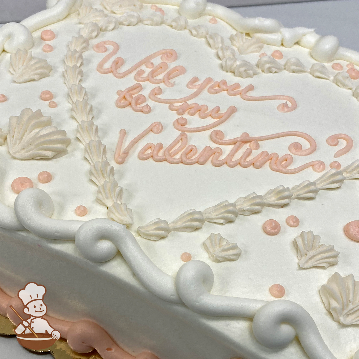 Sea Shell Heart and Frame Cake | Freedom Bakery