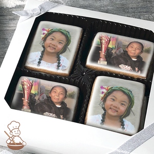 Rectangle Custom Photo Cookie Gift Box