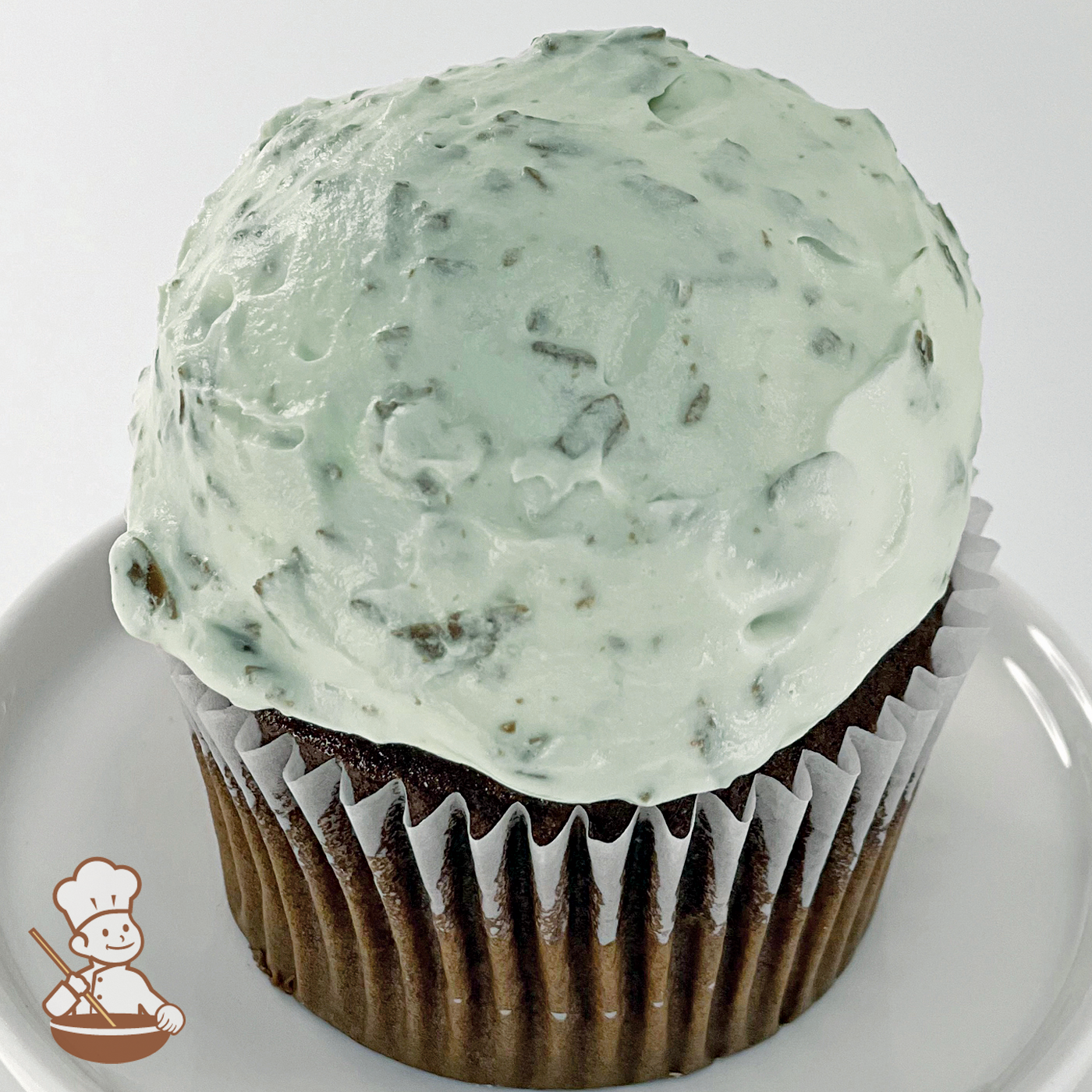 Mint Chocolate Chip Mousse Cream Cupcakes