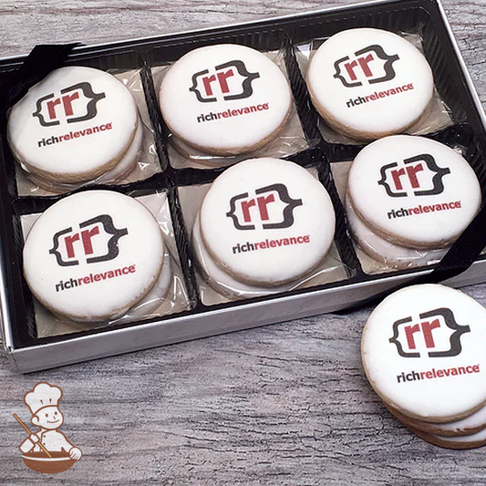 Round Custom Logo Cookie Gift Box