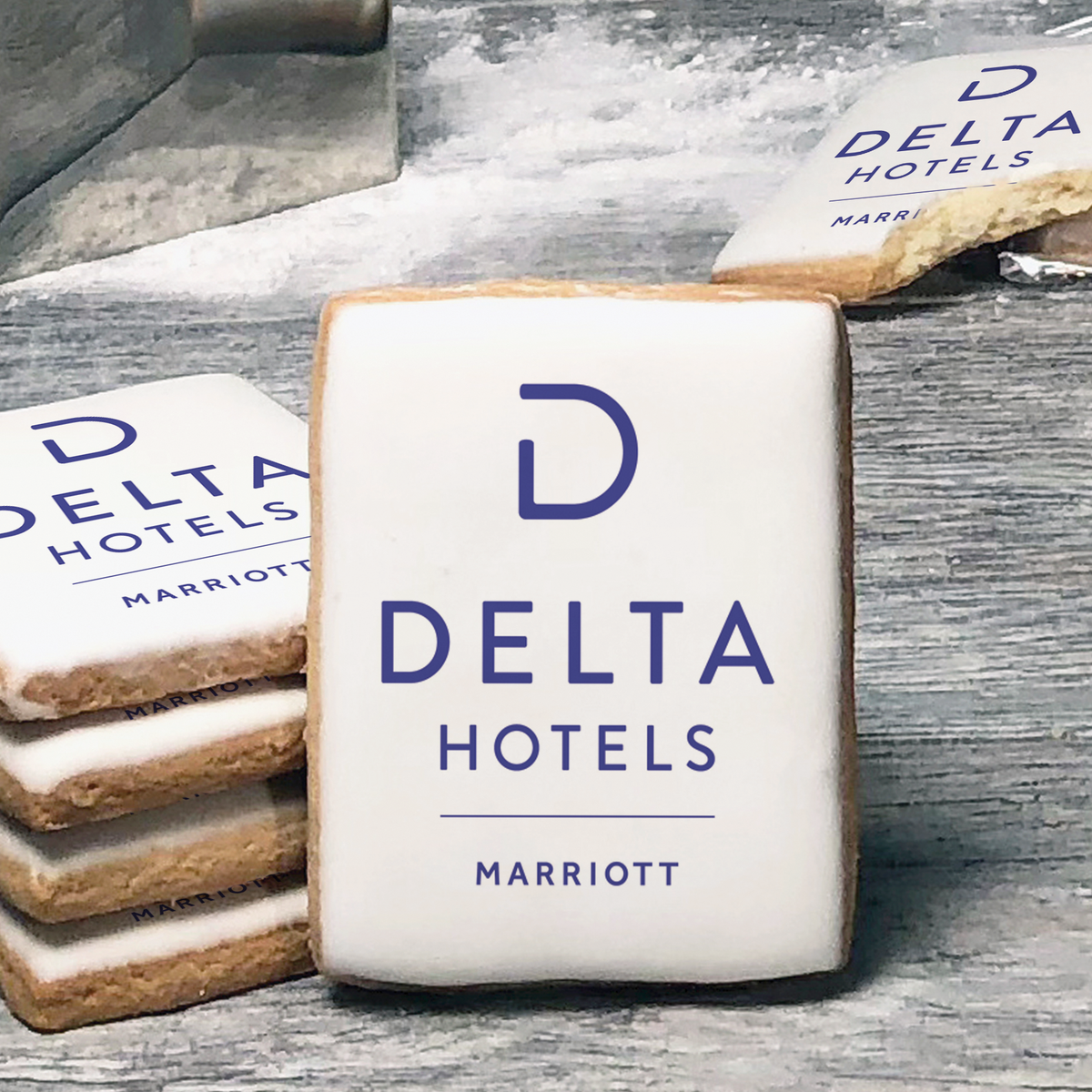 Delta Shortbread Cookies Delta Hotels Logo Cookies – Watsonville & Monterey