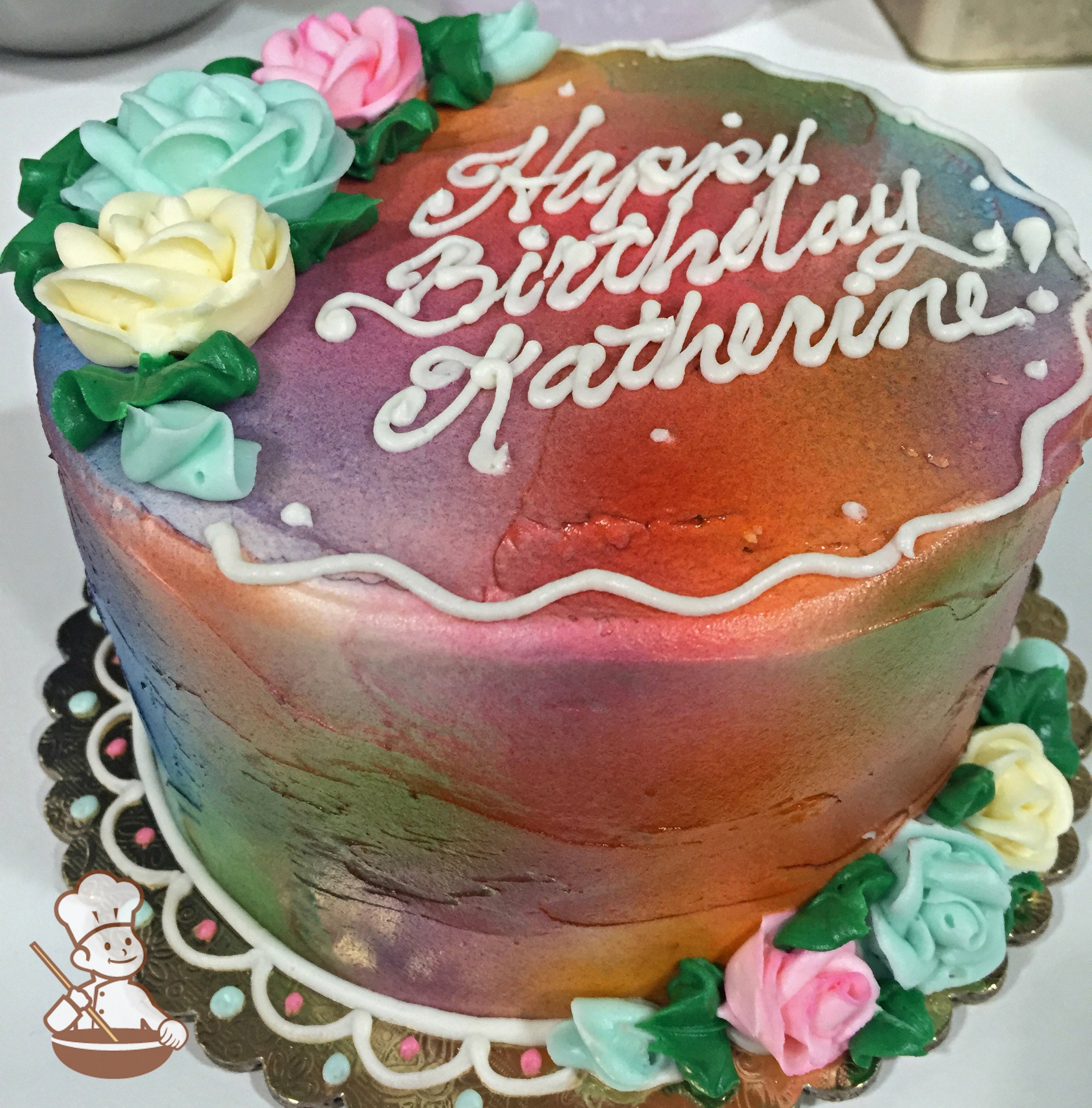 Vibrant Round Roses Cake | Freedom Bakery