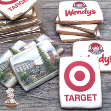 Load image into Gallery viewer, Rectangle Custom Logo Cookies