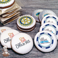 Load image into Gallery viewer, Round Custom Logo Cookies