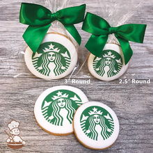 Load image into Gallery viewer, Round Custom Logo Cookies